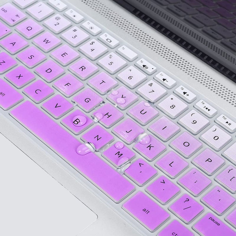 imComor Keyboard Cover for HP Laptop 14/HP Pavilion 14-dq 14-fq 14-dk 14m-dh 14-cd/ce/cf 14-cf0006dx/cf0012dx 14-dq0052dx 14-dq5043cl 14-dq2078wm 14-dq0055dx 14-dq0002dx dq0057nr 14-fq0040nr/fq0050nr, Purple - Image 4